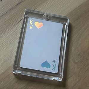 New Dior King of Hearts Collectible Playing Card with Protective Acrylic Case